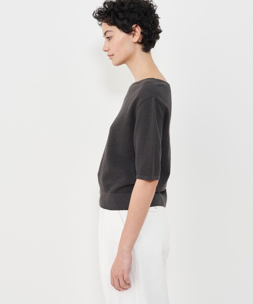 25SS✨ギャルリーヴィー　GALERIE VIE　コットンカノコVネックニット コットンカノコ Vネックカーディガン | GALERIE VIE (Women