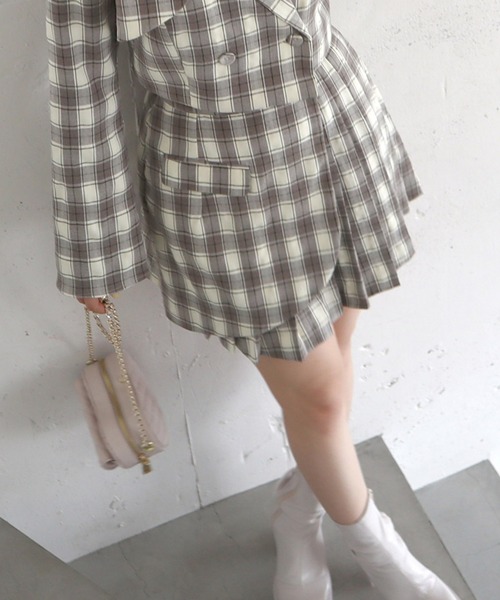 ラッププリーツスカート チェックのおすすめ人気商品一覧 通販