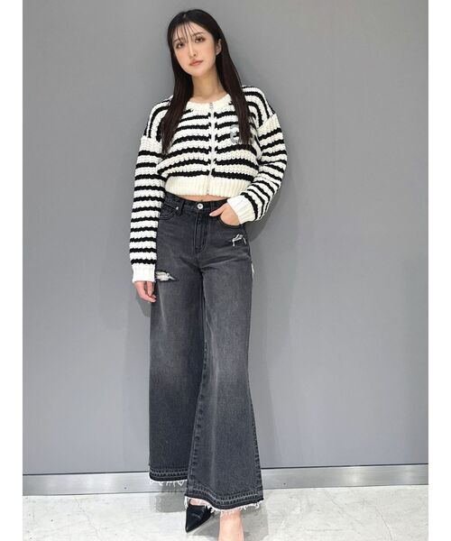 GYDA（ジェイダ） ジーンズ デニム デニムパンツ ハイウエストレース