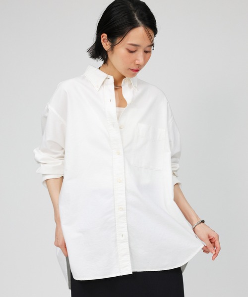 BABYLONE（バビロン） ブラウス シャツ オックスボタンダウンシャツ