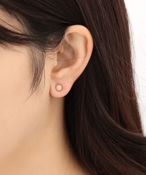 【K18】ESTELLE エステール 〈5mm〉ピンクゴールドピアス　日本製 ESTELLE ピアス K18 ピンクゴールド （5mm） ESTELLE/エステール
