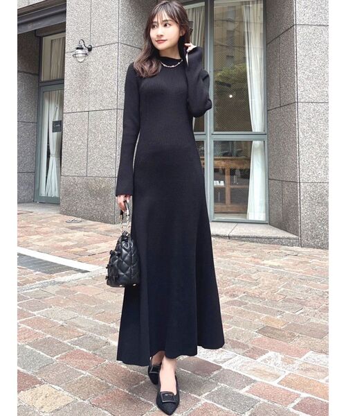 RESEXXY（リゼクシー） ワンピース ラグランスリーブニットワンピース