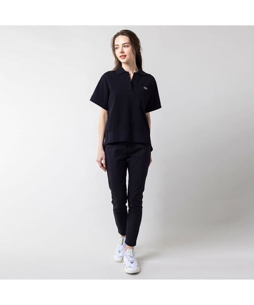 [LACOSTE] рубашка-поло с коротким рукавом 38 королевский синий женский 