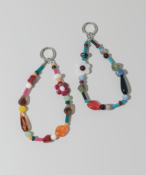 SMELLY キーホルダー カラフルモチーフループキーチェーン