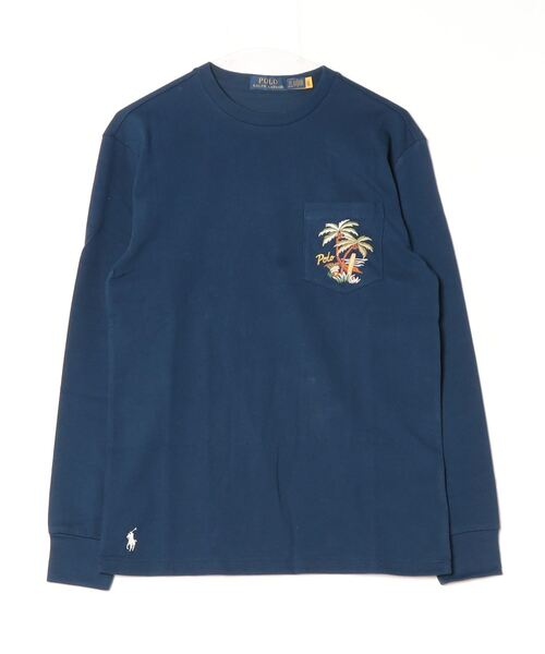 即達【POLO RALPH LAUREN】エンブロイダリー ジャージー Tシャツ POLO RALPH LAUREN（メンズ） クラシック フィット エンブロイ