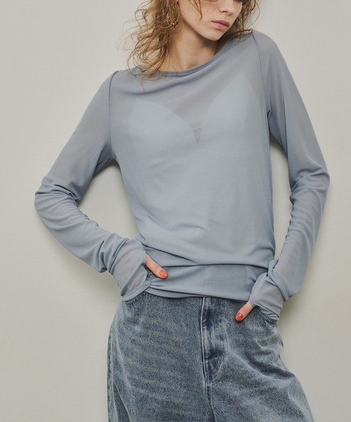 関税込み★COURREGES★ボートネック トップ ロングTシャツ 関税込み☆COURREGES☆ボートネック トップ ロングTシャツ