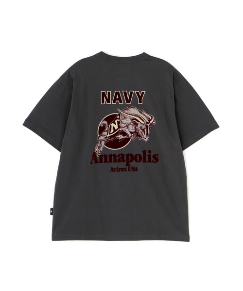 AVIREX tシャツ MIL. ACADEMY T-SHIRT ”US.NAVY” / ミリタリー