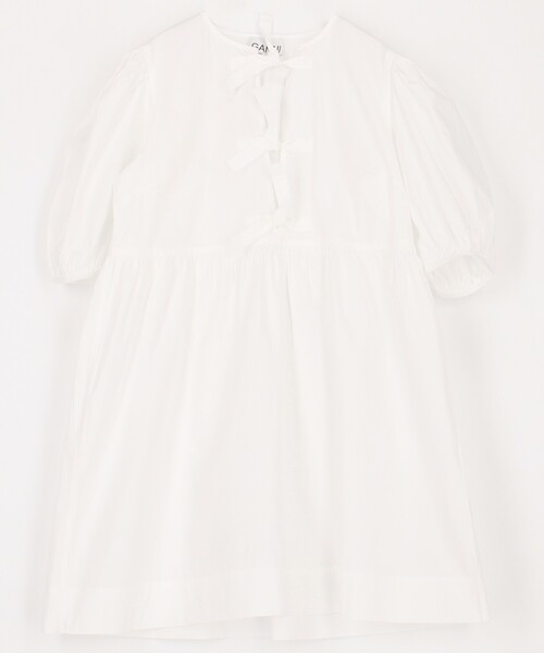 GANNI(ガニー) ワンピース Cotton Poplin Tie String Mini GANNI(ガニー) ワンピース Cotton Poplin Tie String Mini