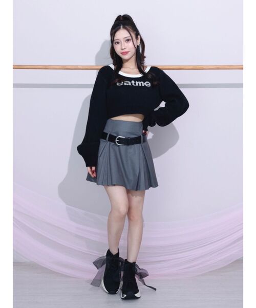 おしゃべりみーちゃん、けんちゃん♡手編み(セーター、スカート