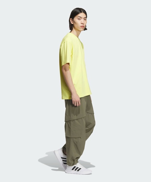 韓国人気 [adidas] シティスケート パンツ(カーキ) adidas パンツ シティエスケープ ルーズフィット ストレッチ