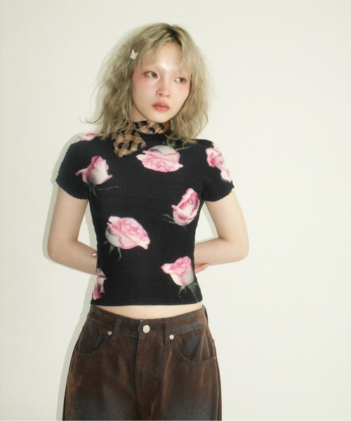 ワイドパンツ ジーンズ デニム デニムパンツ flocky wide denim PT / フロッキーデニムパンツ レディースの画像