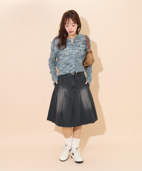 S*O様 Luxe birdie リュクスバーディ プレイドデニムスカート S S*O様