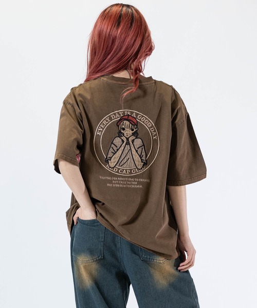 【コーデ売り】リメイクデニム　ブリーチ　Ｔシャツ　くすみ　刺繍　ワッペン コーデ売り】リメイクデニム ブリーチ Tシャツ くすみ 刺繍