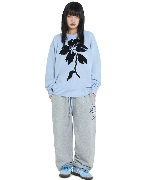 ニット セーター 「OY/オーワイ」 FLORAL BLOOM KNIT/フローラルブルームニット レディース メンズ OY ニット セーター 「OY/オーワイ」 FLORAL BLOOM KNIT