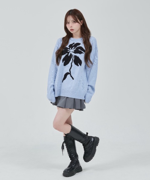 OY ニットセーター OY（オーワイ） ニット セーター FLORAL BLOOM KNIT/フローラル