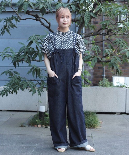 D.M.G. サロペット オーバーオール 「 D.M.G / ディーエムジー 」 綿麻