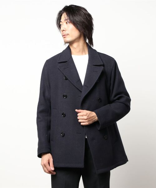 【未使用品】BLACKLABEL CRESTBRIDGE ピーコート Mネイビー BLACK LABEL CRESTBRIDGE（ブラックレーベル クレストブリッジ