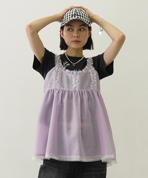 キャミソール SHEER LACE CAMISOLE