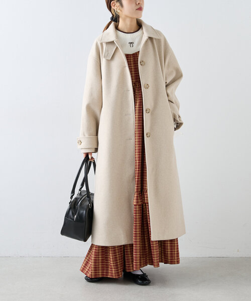 w closet（ダブルクローゼット） コート MEDIUM ベージュ レディース