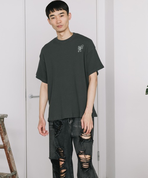 FACETASM tシャツ FACETASM/ファセッタズム WAFFLE KNIT TEE