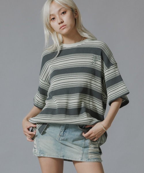 FACETASM tシャツ FACETASM/ファセッタズム WAFFLE KNIT TEE