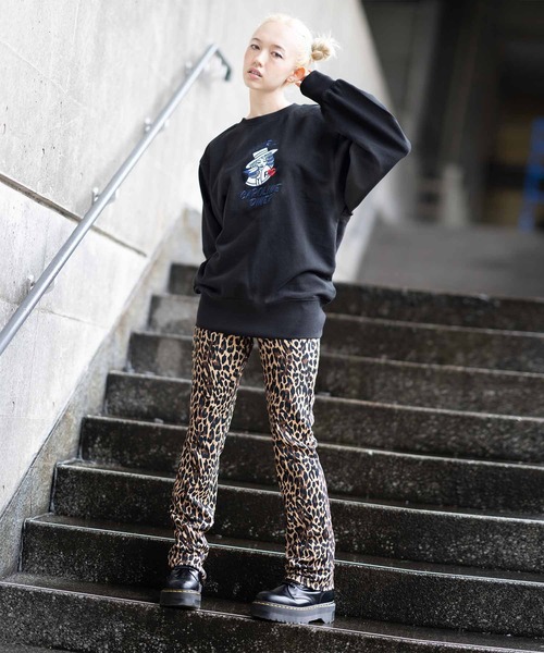 [X-girl] тренировочный cut and sewn L пепел серый женский 