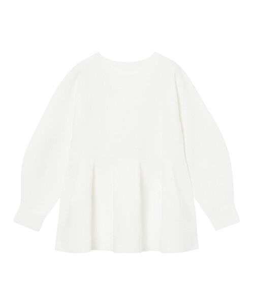 ANAYI（アナイ） ニット セーター ボリュームペプラムプルオーバー