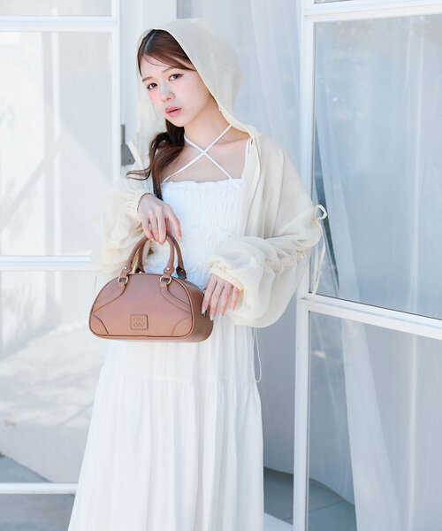 OLIVE des ワンピース フリルシャーリングキャミワンピ