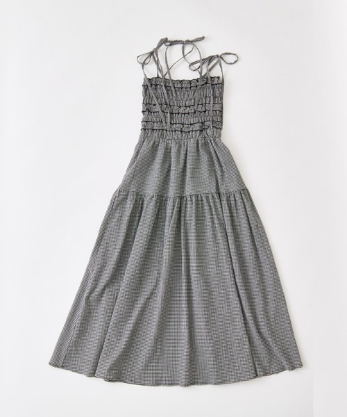 OLIVE des ワンピース フリルシャーリングキャミワンピ