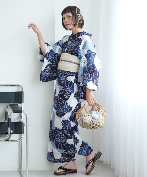 utatane 浴衣 ひとりで着れる！かんたん二部式浴衣セット ニコ