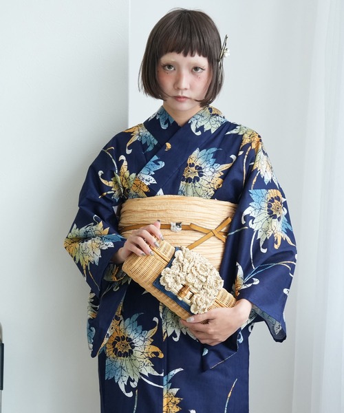 utatane 浴衣 ひとりで着れる！かんたん二部式浴衣セット ニコ