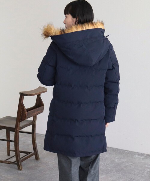 GEVACO（ゲバコ） ダウンコート 36 ネイビー レディース : ZOZOTOWN