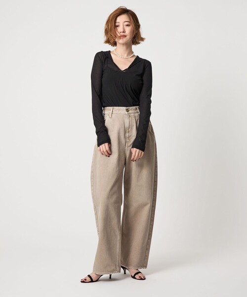 新品未使用 完売品 conte コットン シアー フーデッドカットソー conte tシャツ 「conte」コットン シアー フーデッドカットソー