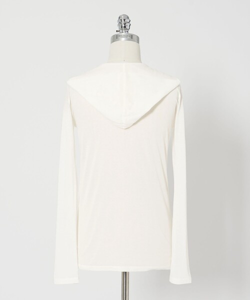 conte tシャツ 「conte」コットン シアー フーデッドカットソー