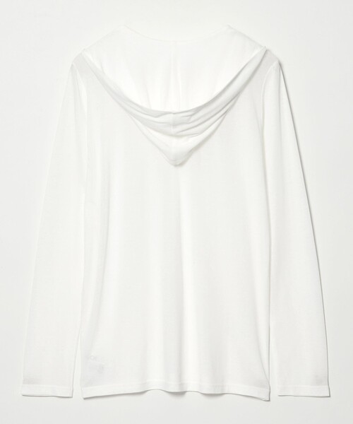 conte tシャツ 「conte」コットン シアー フーデッドカットソー
