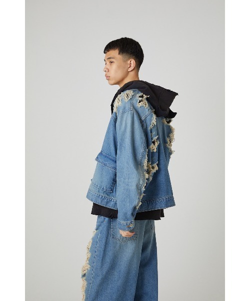 DISCOVERED DENIM BLOUSON 新品セール価格35480円 DISCOVERED（ディスカバード） デニムジャケット gジャン BORO DENIM