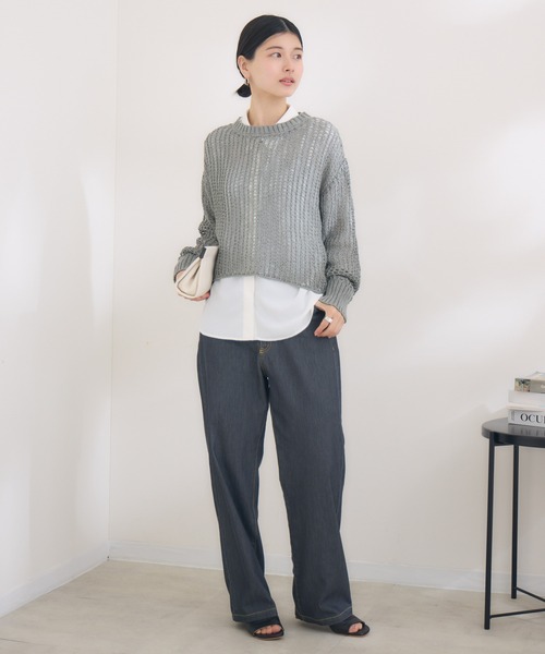 「Pillini/ピリーニ」テープメッシュプルオーバー レディース KATHARINE ROSS 「Pillini/ピリーニ」テープメッシュプル