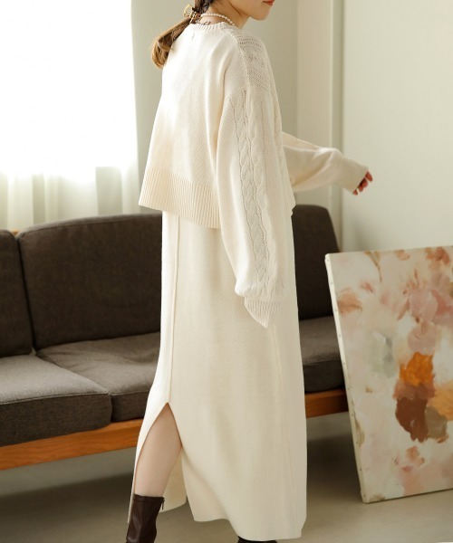 「Bab」 コンビワンピース M パープル レディース_画像4