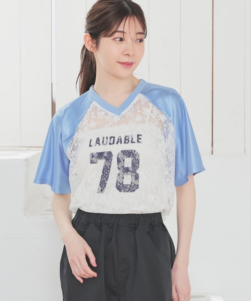 Honeys tシャツ レース使いゆるゲームT レディース : ZOZOTOWN