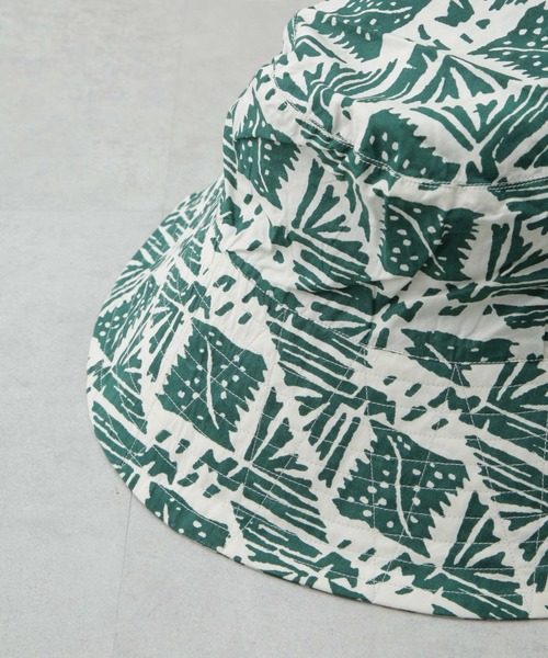sara mallika Geometric Pattern Hat サラマリカ sara mallika 帽子 ハット Sara mallika/COTTON POPLIN PRINT