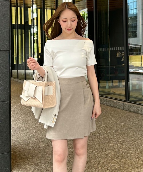 フレイアイディー⭐︎カットソー オフショルカップイントップス(カットソー)｜トップス｜FRAY I.D