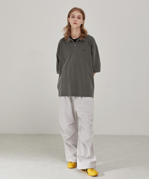 EMMA CLOTHES（エマクローズ） ポロシャツ 半袖 ヴィンテージ加工