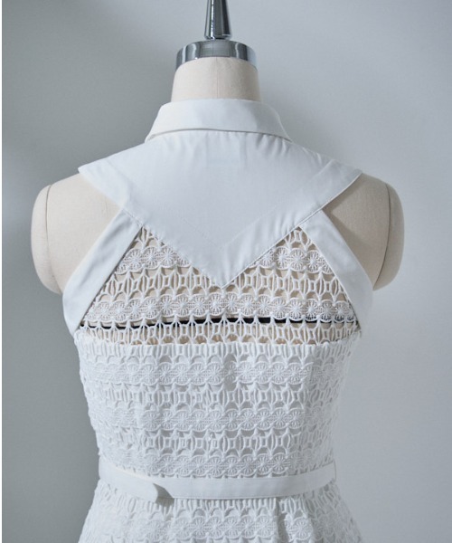 ERADIE（エラディエ） ワンピース Border Chemical lace Shirt One 
