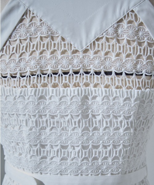 ERADIE（エラディエ） ワンピース Border Chemical lace Shirt One 