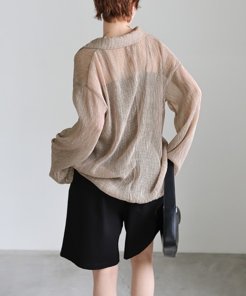 ブラウス シャツ 楊柳シフォンブラウス レディース select MOCA ブラウス シャツ 楊柳シフォンブラウス レディース