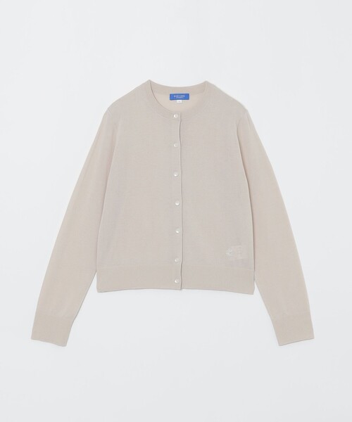 BLUE LABEL CRESTBRIDGE 裏毛クルーネックカーディガン BLUE LABEL CRESTBRIDGE カーディガン クールファインニット