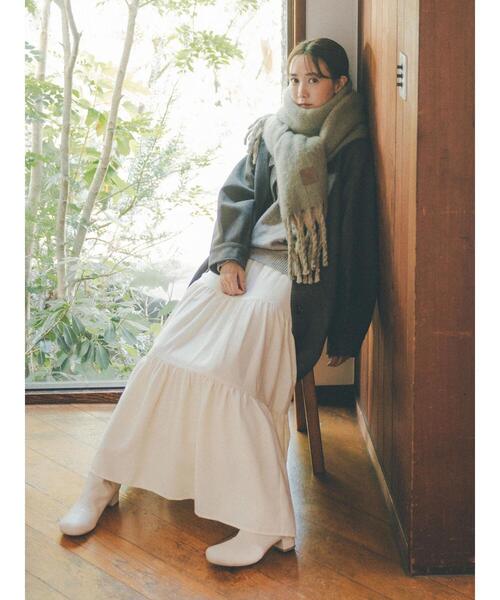 「Samansa Mos2 blue」 ステンカラーコート L ネイビー レディース_画像4