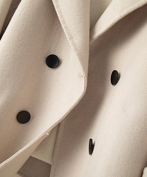 「SMILE ORCHID」 ピーコート M ブラック レディース_画像6