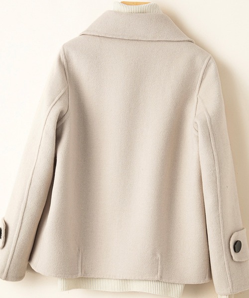 「SMILE ORCHID」 ピーコート M ブラック レディース_画像7