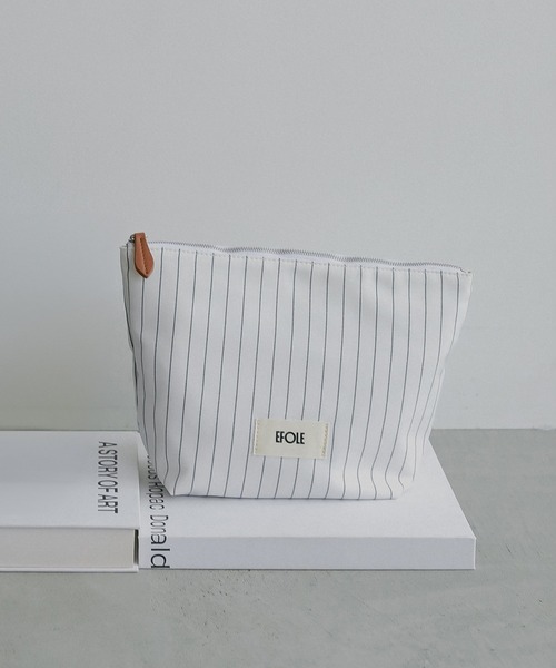 (64)風学ロゴ カラフルストライプポーチ(3点セット) EFOLE（エフォル） ポーチ 「ZOZO限定」Stripe logo pouch